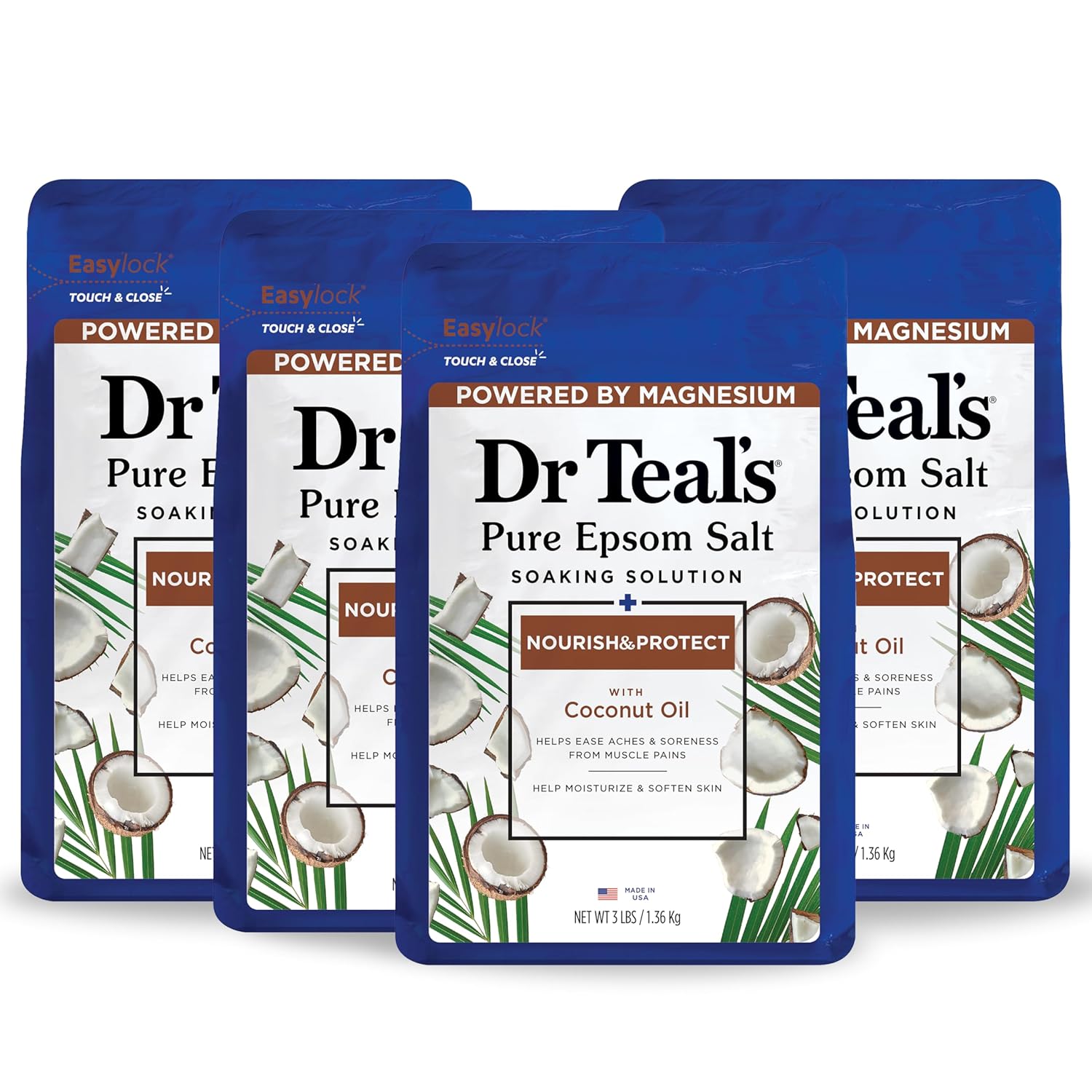 Bath Salts Magnesium - Epsom Salt Magnesium Soak, Nourish &