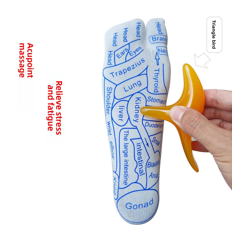 Health Wellness Massage - Meridian Foot Massage Socks with Acupoint