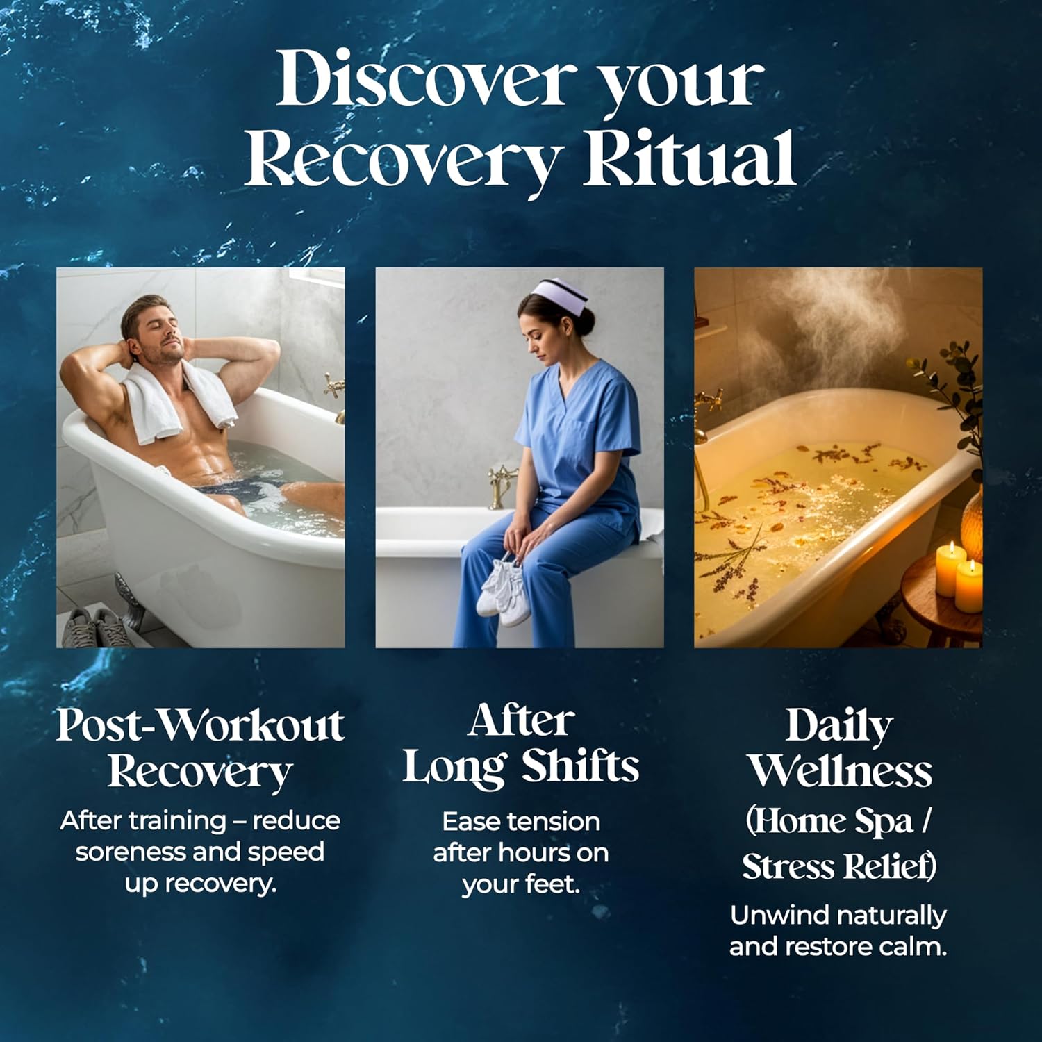 Muscle Recovery Bath Soak with - Bath Salts Magnesium のレビューと価格