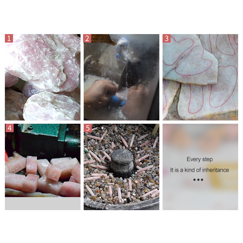 Natural Rose Jade Gouache Scra - Jade Gua Sha Tool のレビューと価格