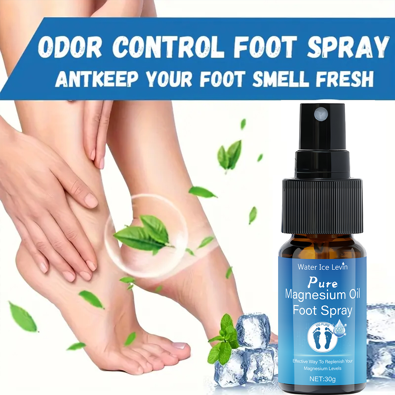 Pure Magnesium Oil Foot Spray  - Bath Salts Magnesium のレビューと価格