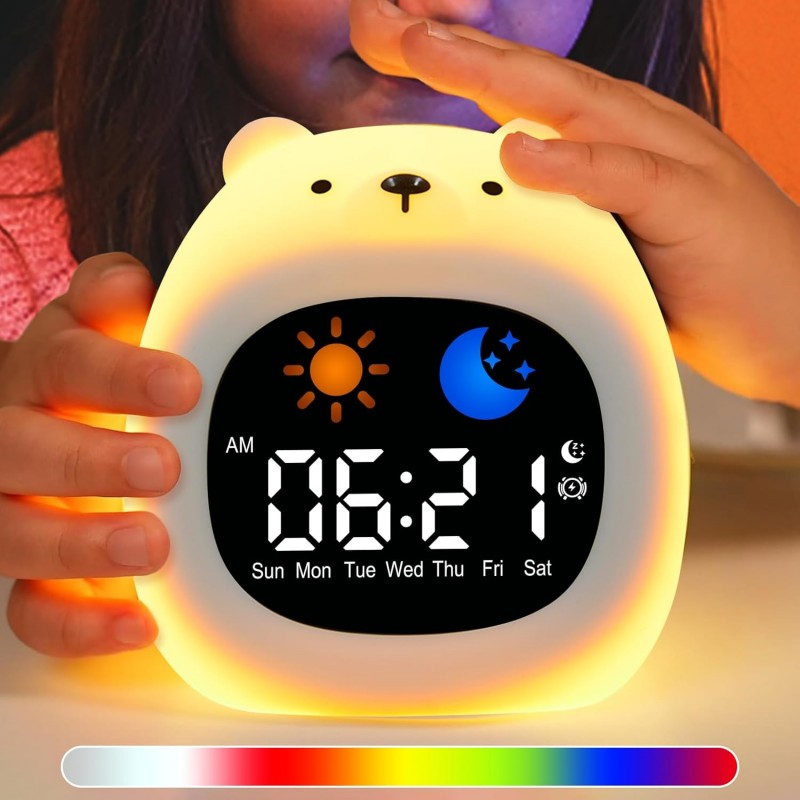 Alarm Clock for Kids Sleep Tra - White Noise Machine Sleep のレビューと価格