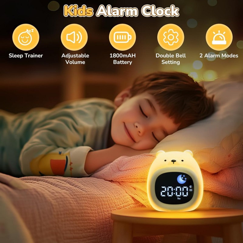 Alarm Clock for Kids Sleep Tra - White Noise Machine Sleep のレビューと価格