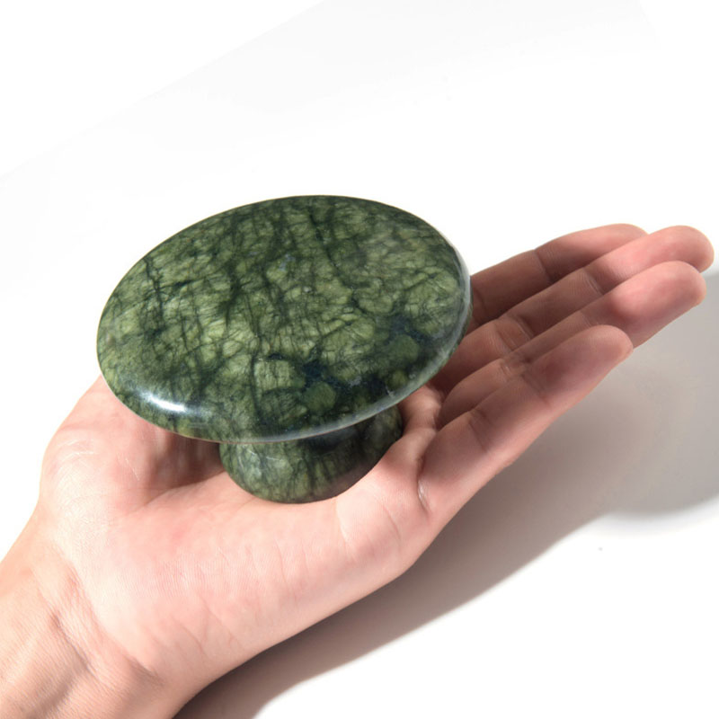 Natural Jade Mushroom Head Mas - Jade Gua Sha Tool のレビューと価格
