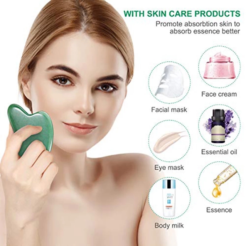 Natural Jade Gouache Scraper F - Jade Gua Sha Tool のレビューと価格