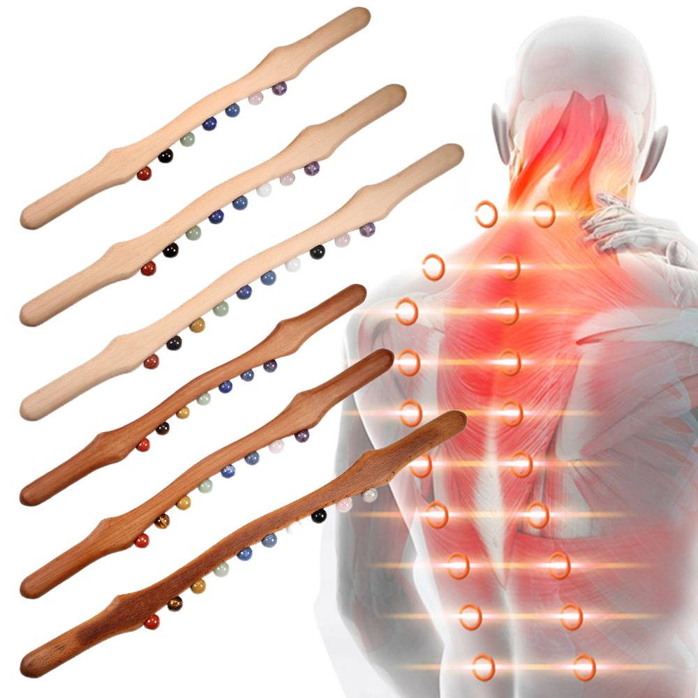 Wood Massage Stick 10 Jade Sto - Jade Gua Sha Tool のレビューと価格