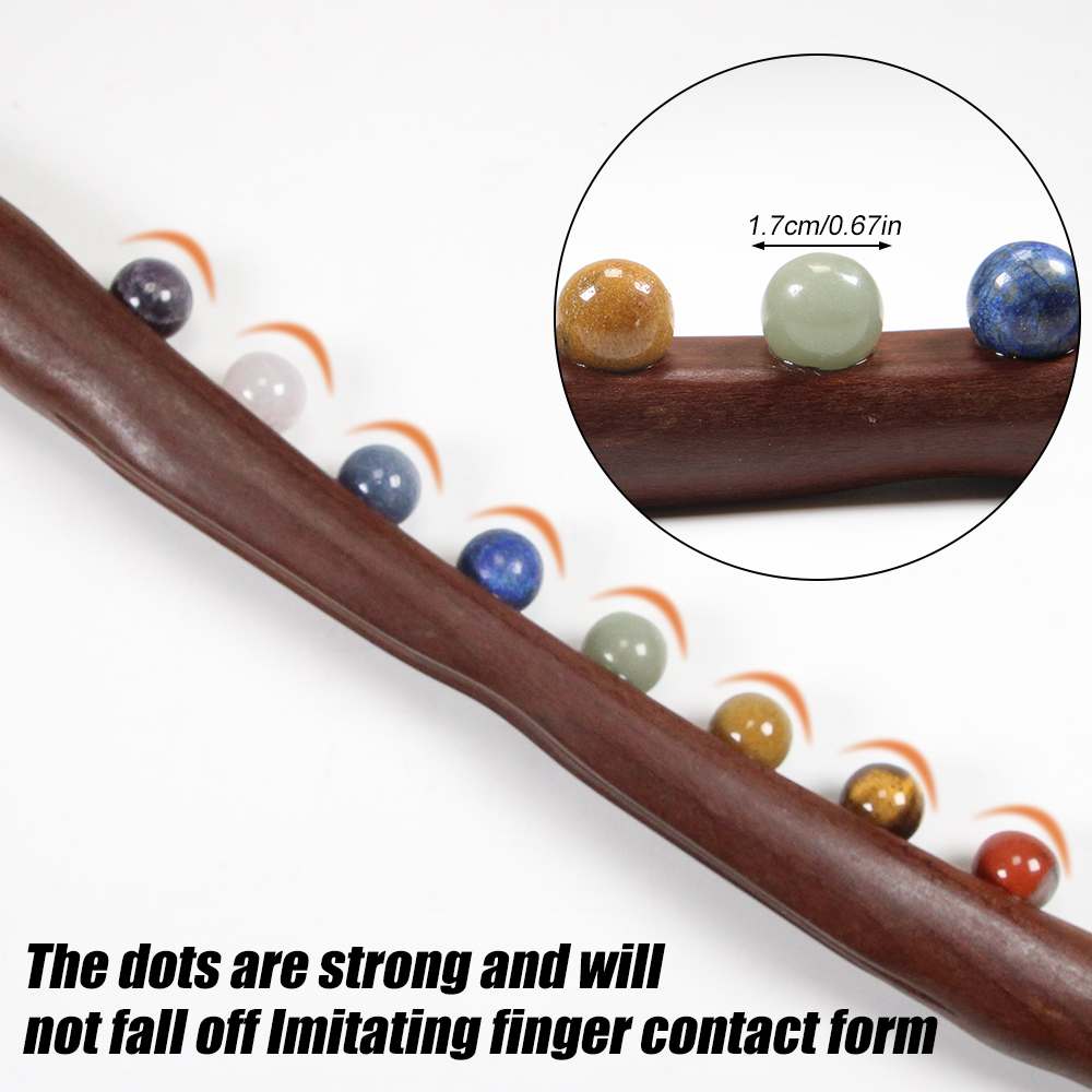 Wood Massage Stick 10 Jade Sto - Jade Gua Sha Tool のレビューと価格