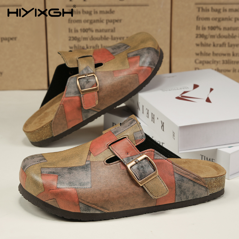 Comfort Cork Leather Slippers  - Health & Wellness Photos のレビューと価格