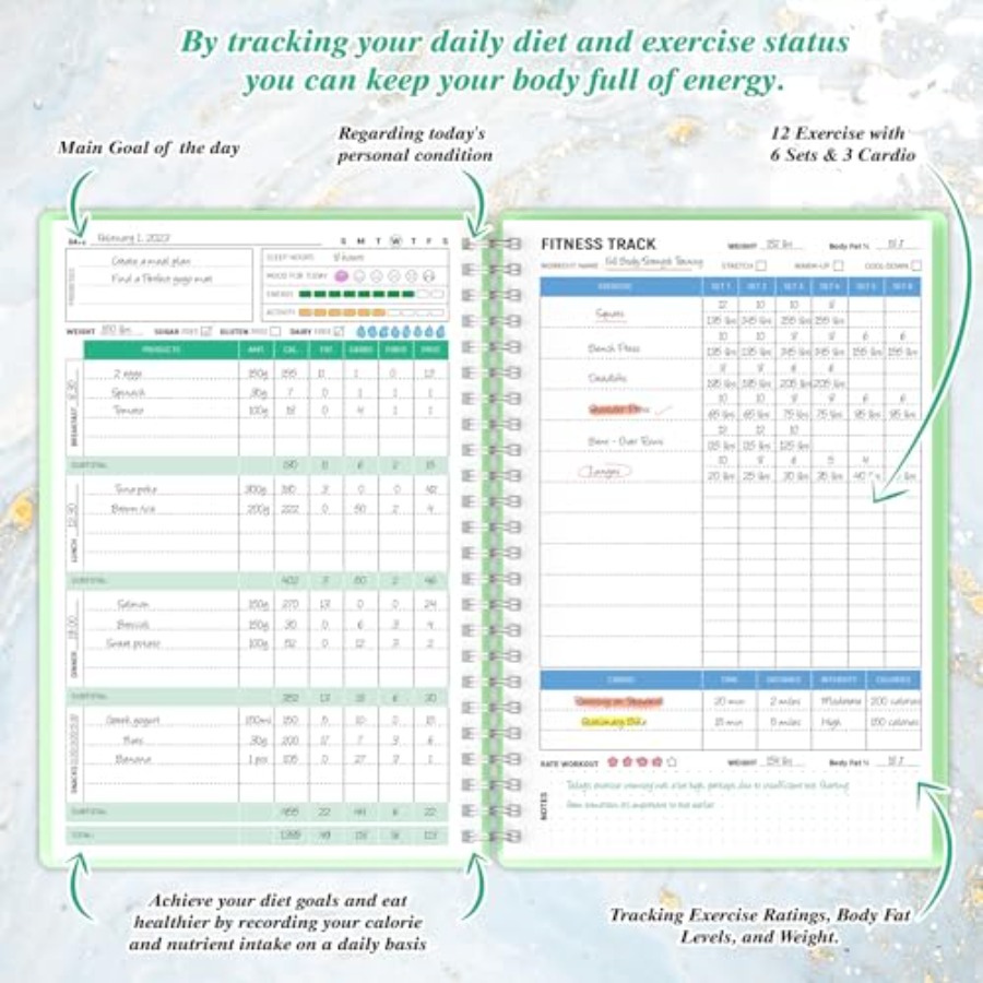 Wellness Planner and Fitness L - Health Wellness Journal Weight Loss のレビューと価格