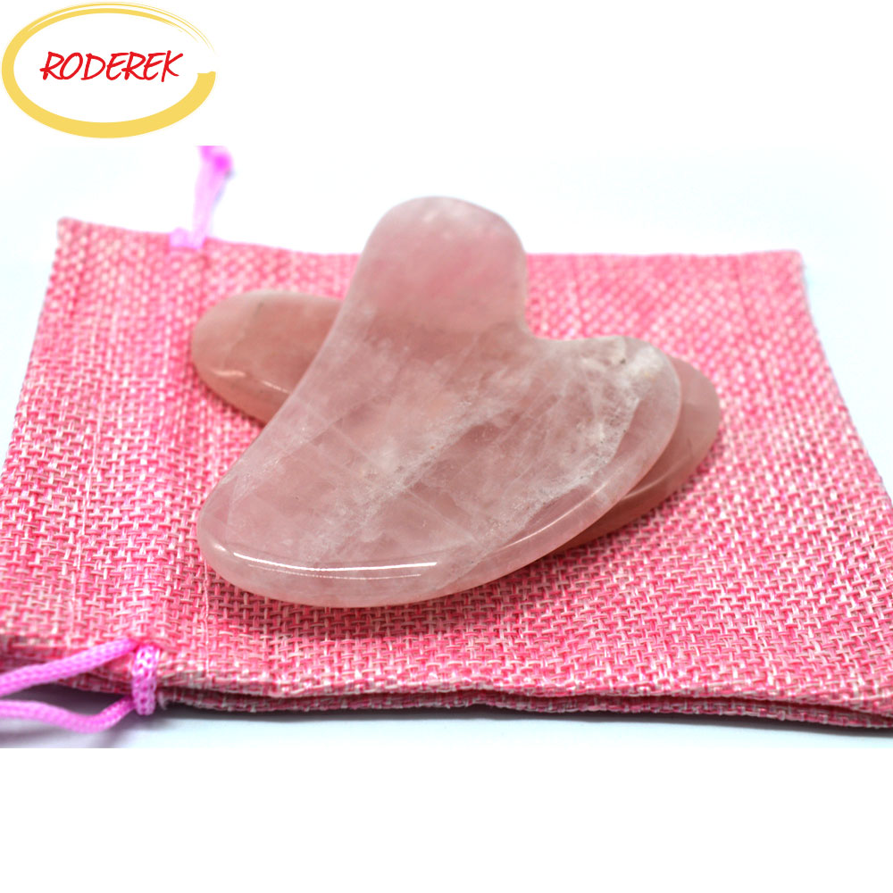 Jade Guasha Plate Natural Rose - Jade Gua Sha Tool のレビューと価格