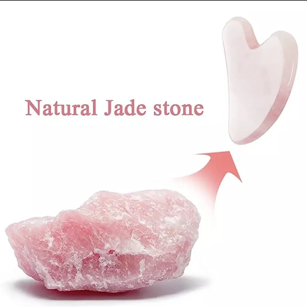 Rose Quartz Gua Sha For Face M - Jade Gua Sha Tool のレビューと価格