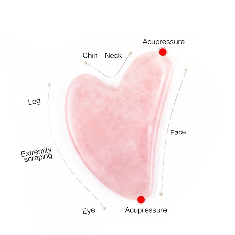 Rose Quartz Gua Sha For Face M - Jade Gua Sha Tool のレビューと価格