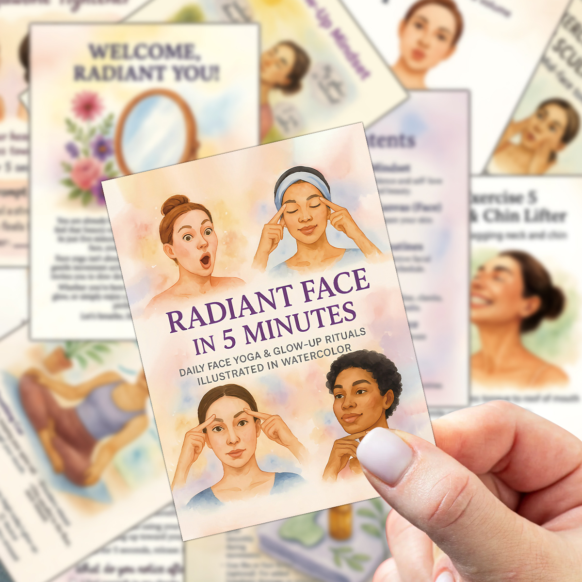 24pcs Radiant Face Yoga Cards, - Health Within Wellness Center のレビューと価格