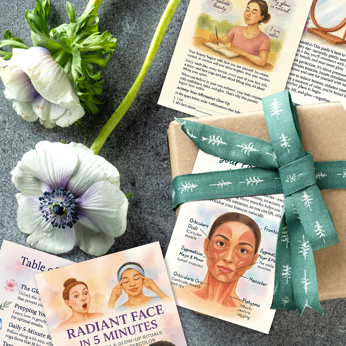 24pcs Radiant Face Yoga Cards, - Health Within Wellness Center のレビューと価格