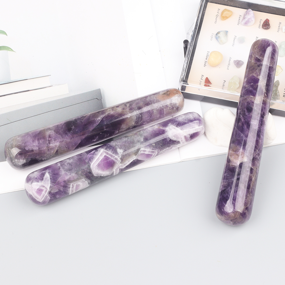 Natural Amethyst Wand Jade Mas - Jade Gua Sha Tool のレビューと価格