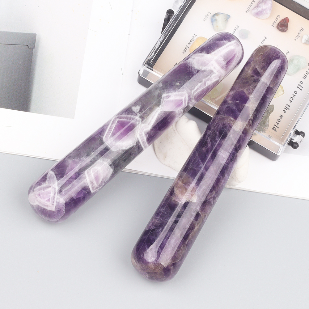 Natural Amethyst Wand Jade Mas - Jade Gua Sha Tool のレビューと価格