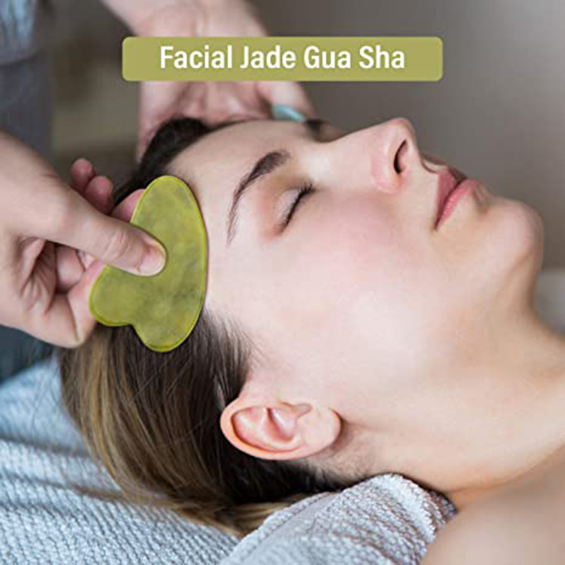 Natural Jade Roller Gua Sha Ma - Jade Gua Sha Tool のレビューと価格
