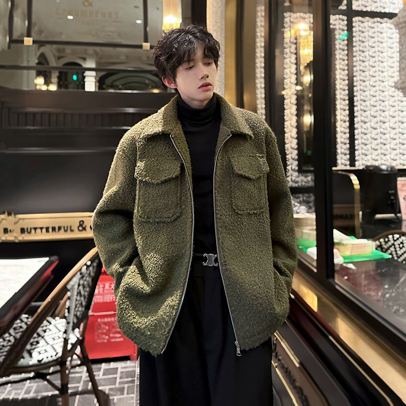 Wool Blend Jacket Man Green Me - Health Wellness And Lifestyle のレビューと価格