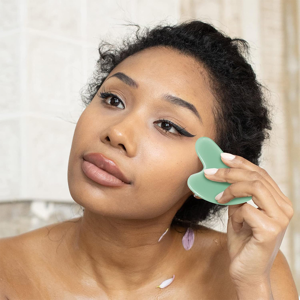 1PCS Natural Glass Jade Scrapi - Jade Gua Sha Tool のレビューと価格