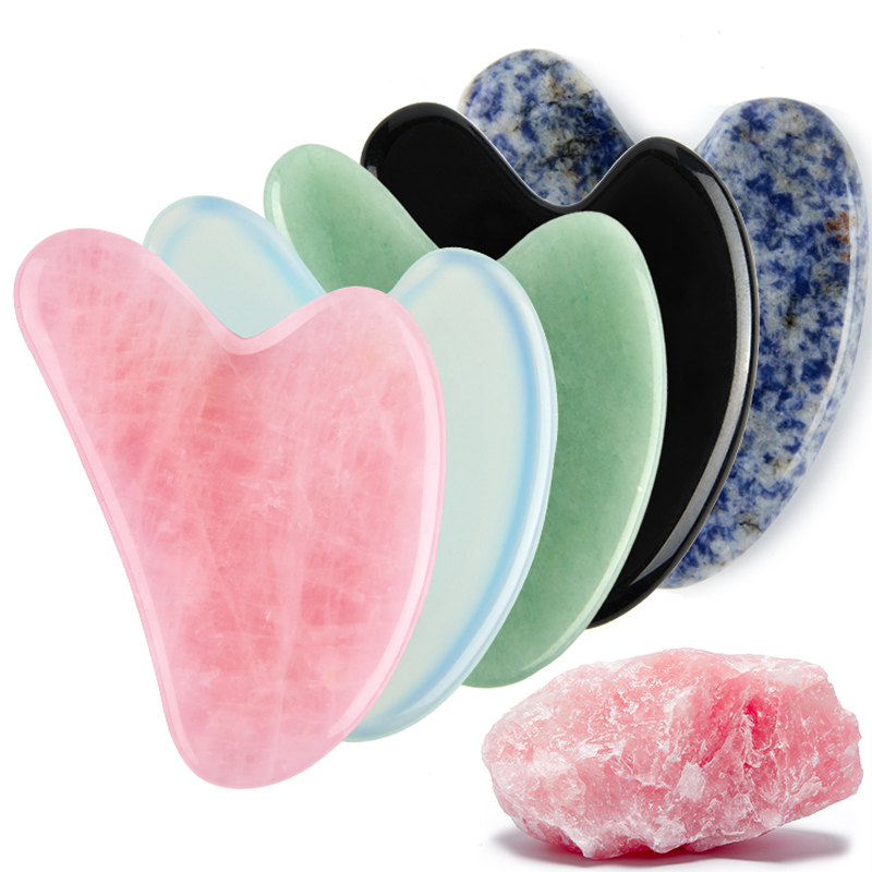 Natural Stone Jade Gouache Scr - Jade Gua Sha Tool のレビューと価格