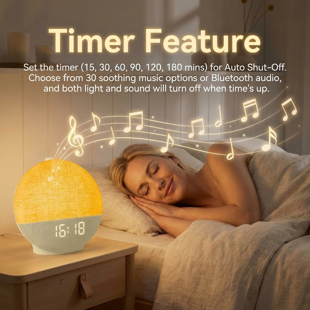 Wake Up Light Sunrise Alarm Cl - White Noise Machine Sleep のレビューと価格