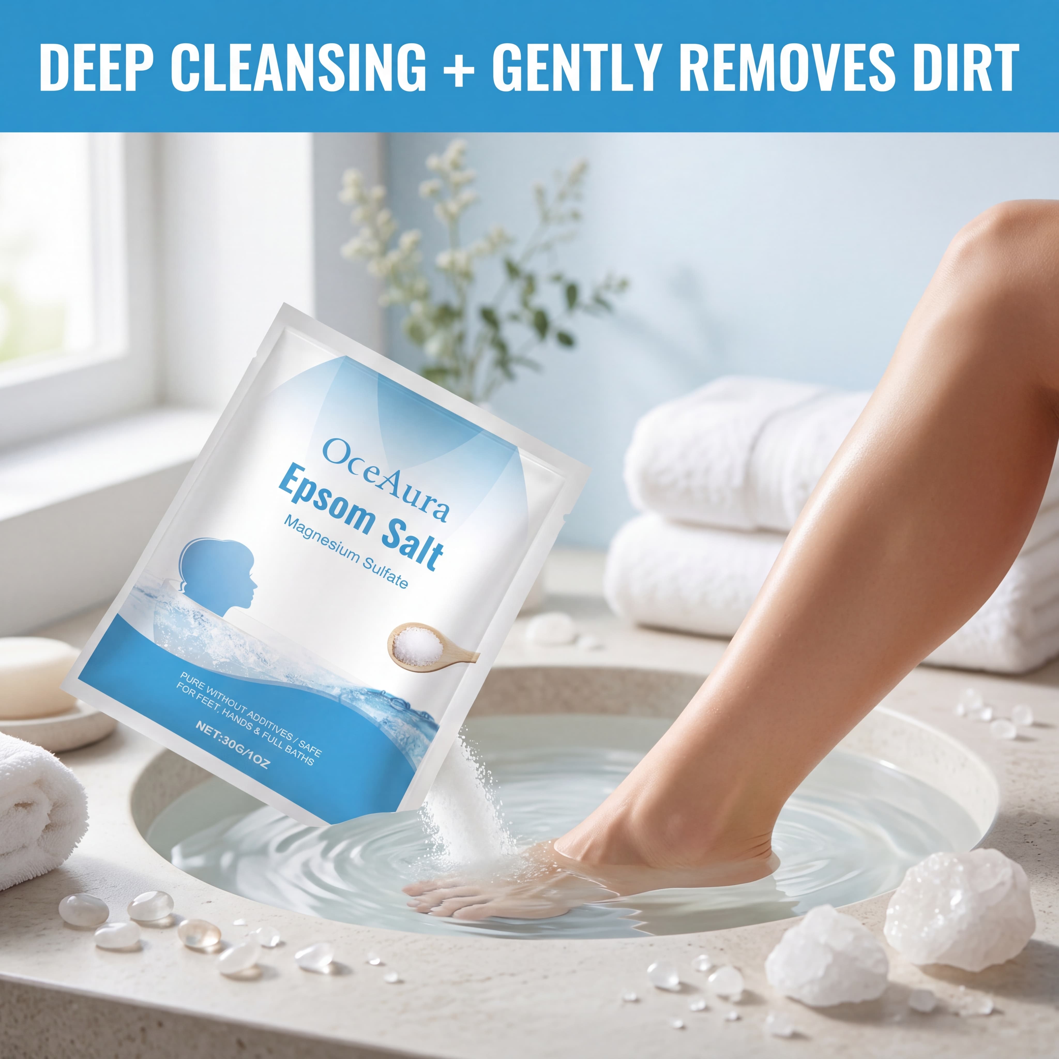 Pure Epsom Salt Magnesium Sulf - Bath Salts Magnesium のレビューと価格