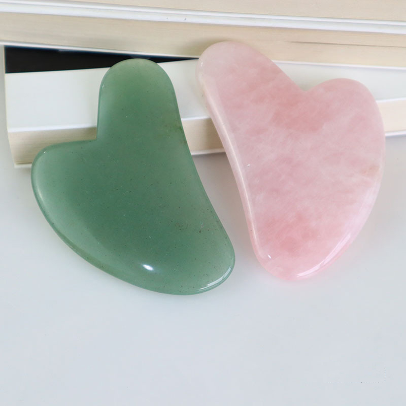 Rose Quartz Jade Guasha Massag - Jade Gua Sha Tool のレビューと価格
