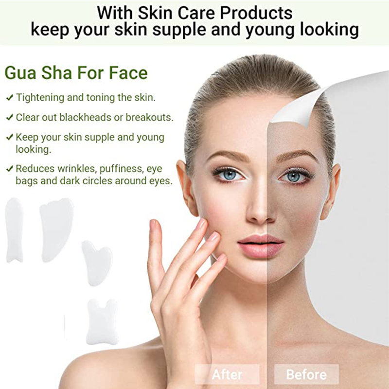 Natural White Jade Gua Sha Boa - Jade Gua Sha Tool のレビューと価格
