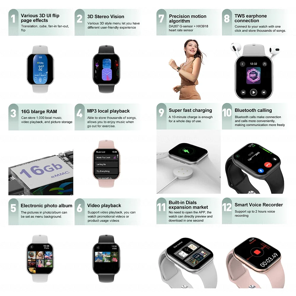 New DT Watch X Mini Smart Watc - Xbody Health & Wellness のレビューと価格