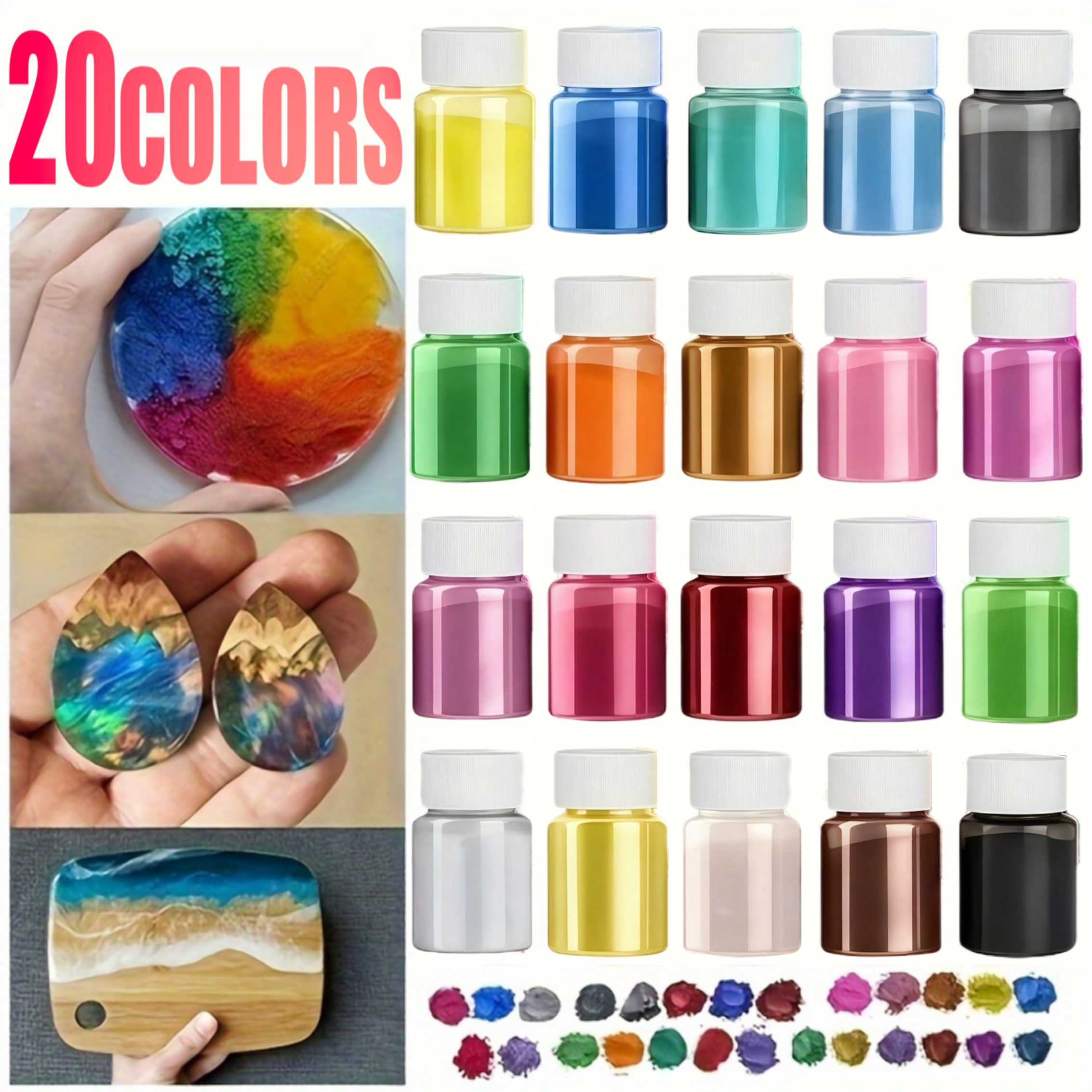 20 Colors 20ml Pack Epoxy Resi - Bath Salts Magnesium のレビューと価格