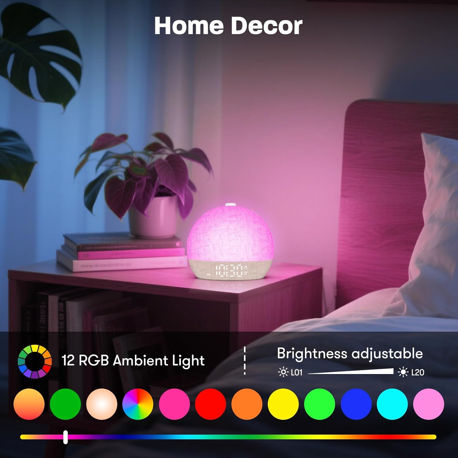 Wake Up Light Sunrise Alarm Cl - White Noise Machine Sleep のレビューと価格